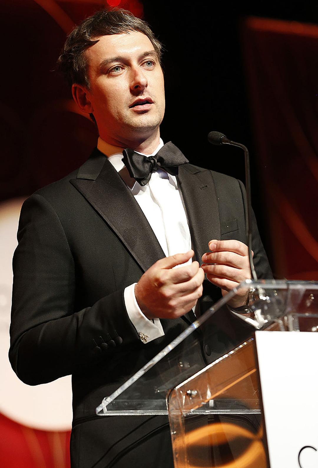 Couture Show Director Gannon Brousseau takes to the stage at